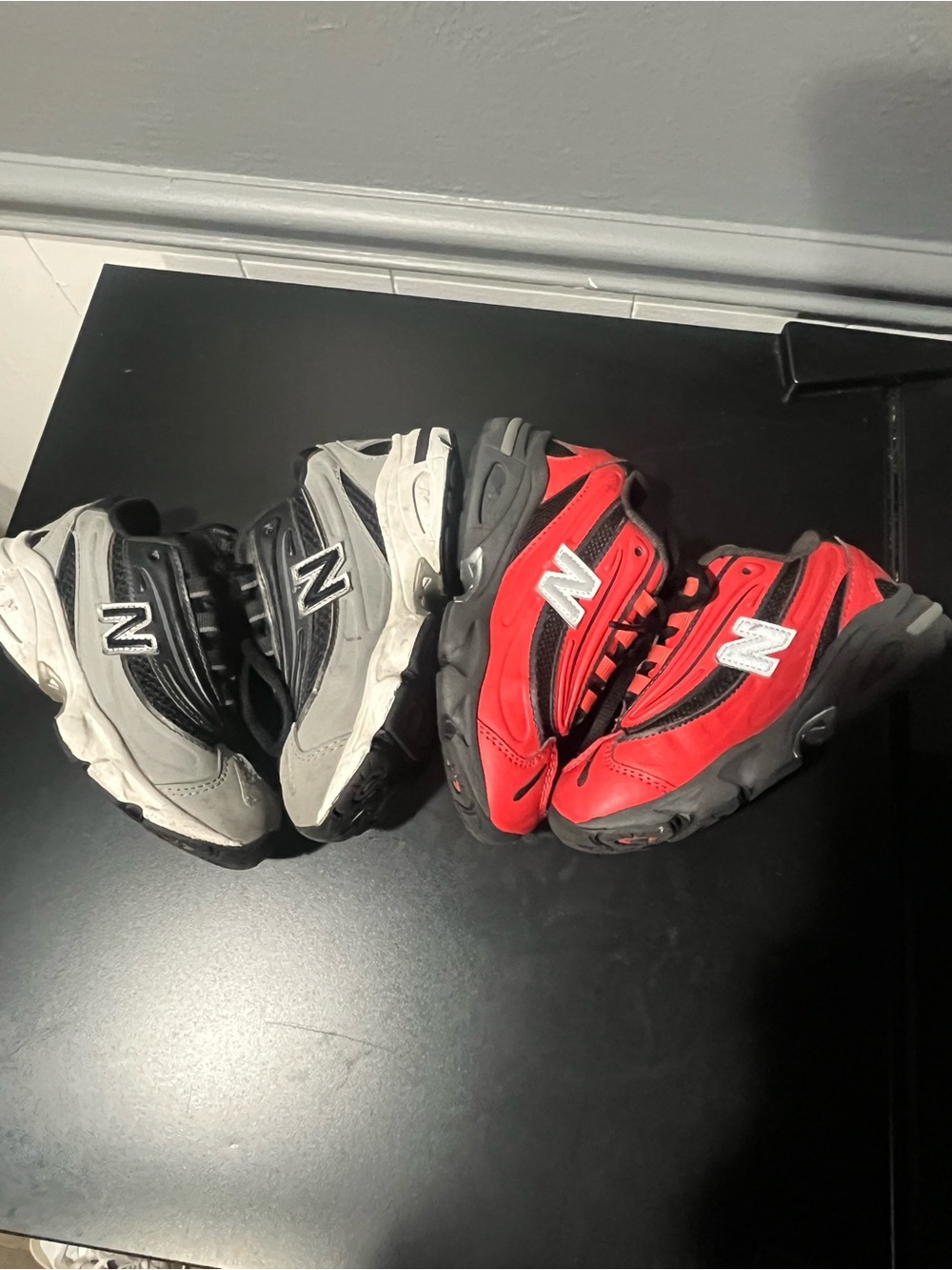 New Balance 1000 Kids Red & Gray Athletic Sneakers
